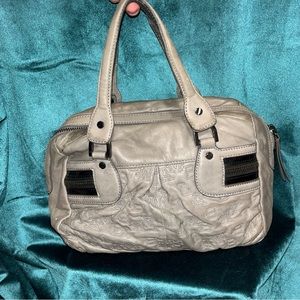 L.A.M.B. Soft leather Light gray hand bag
